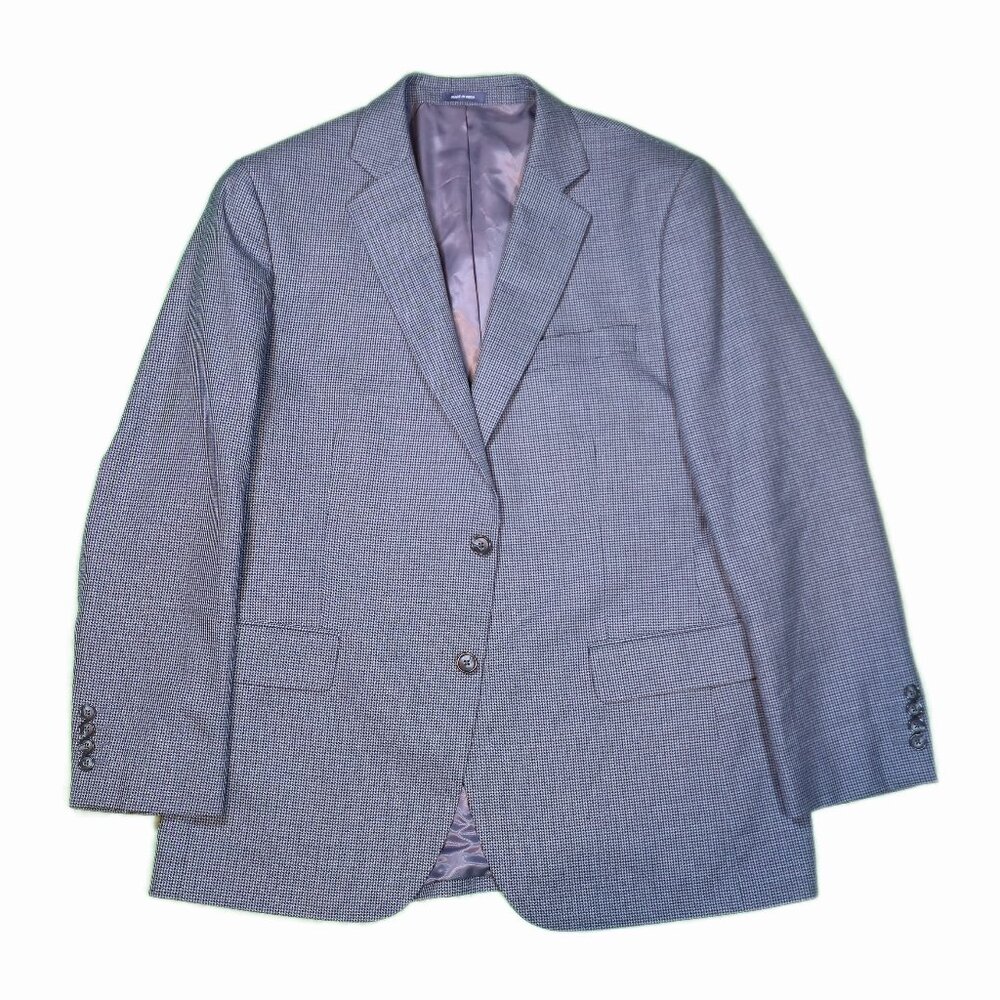Stafford Men's Blazer Classic Style with Small Check Houndstooth Pattern Size 42